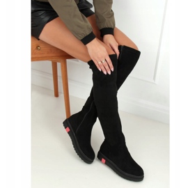 Botas por encima de la rodilla suela gruesa negro NS135P Negro 3