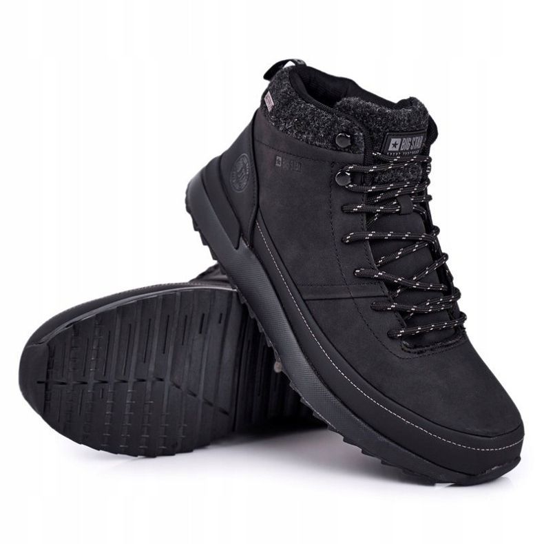 Zapatos De Trekking Para Hombre Big Star Outdoor Black GG174563 negro 1