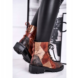 Botas Mujer Piel Maciejka Rojo 04184-29 / 00-3 marrón multicolor 3