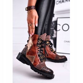 Botas Mujer Piel Maciejka Rojo 04184-29 / 00-3 marrón multicolor 1