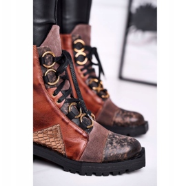 Botas Mujer Piel Maciejka Rojo 04184-29 / 00-3 marrón multicolor 5