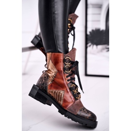 Botas Mujer Piel Maciejka Rojo 04184-29 / 00-3 marrón multicolor 4