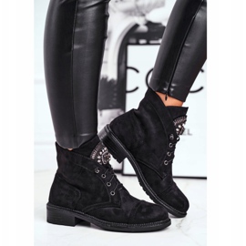 Botas Calientes Mujer Ante Cristales Negro Hondus 2