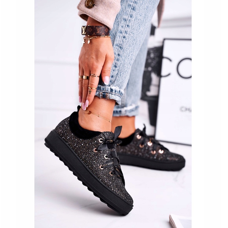 Sneakers de Mujer Elegant Leather Laura Messi Negro 2045 1