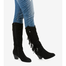Botas camperas de ante negro Kellyn 1