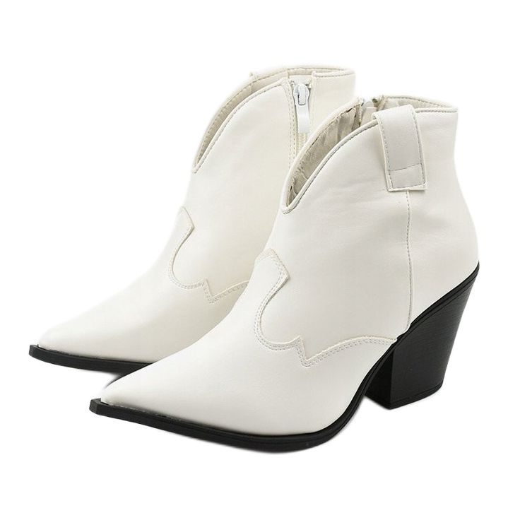 Bota cowboy mujer Pretender blanca blanco 2