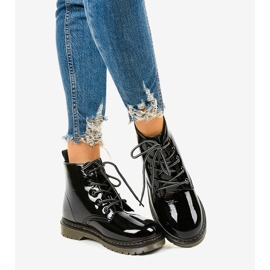 Botas negras de charol TL143-1 negro 1