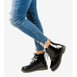 Botas negras de charol TL143-1 negro 2