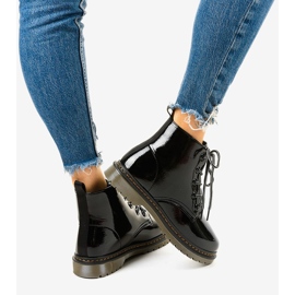 Botas negras de charol TL143-1 negro 3