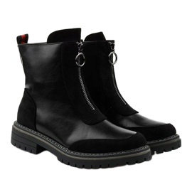 Botas negras con aislamiento plano Shieldstone negro 2 Botas negras con aislamiento plano Shieldstone negro 2