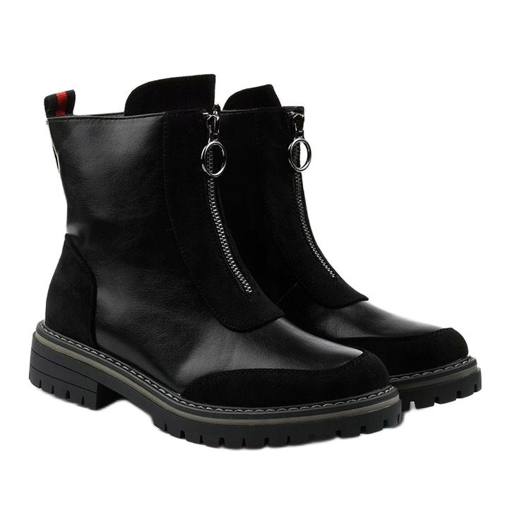 Botas negras con aislamiento plano Shieldstone negro 2 Botas negras con aislamiento plano Shieldstone negro 2