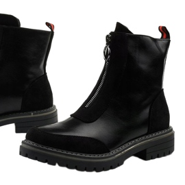 Botas negras con aislamiento plano Shieldstone negro 1 Botas negras con aislamiento plano Shieldstone negro 1