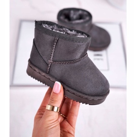 Botas de nieve para niños cálidos para jóvenes Grey Gooby gris 1