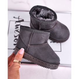 Botas de nieve para niños cálidos para jóvenes Grey Gooby gris 3