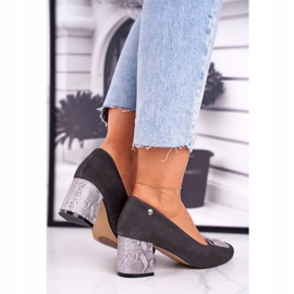 Zapatos de salón Mujer Maciejka Suede Graphite 3356A-43 / 00-1 multicolor 3