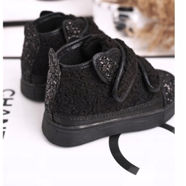 FRROCK Zapatillas para niños High Warm Black Clifford negro 3