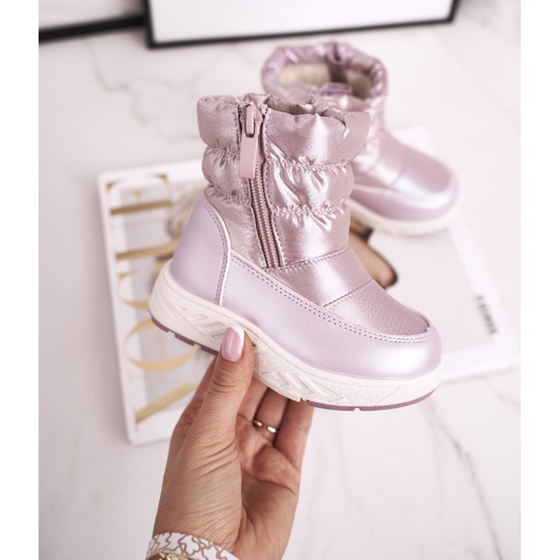 Botas de nieve para niños Calentadas con Lana Rosa Cruella 2