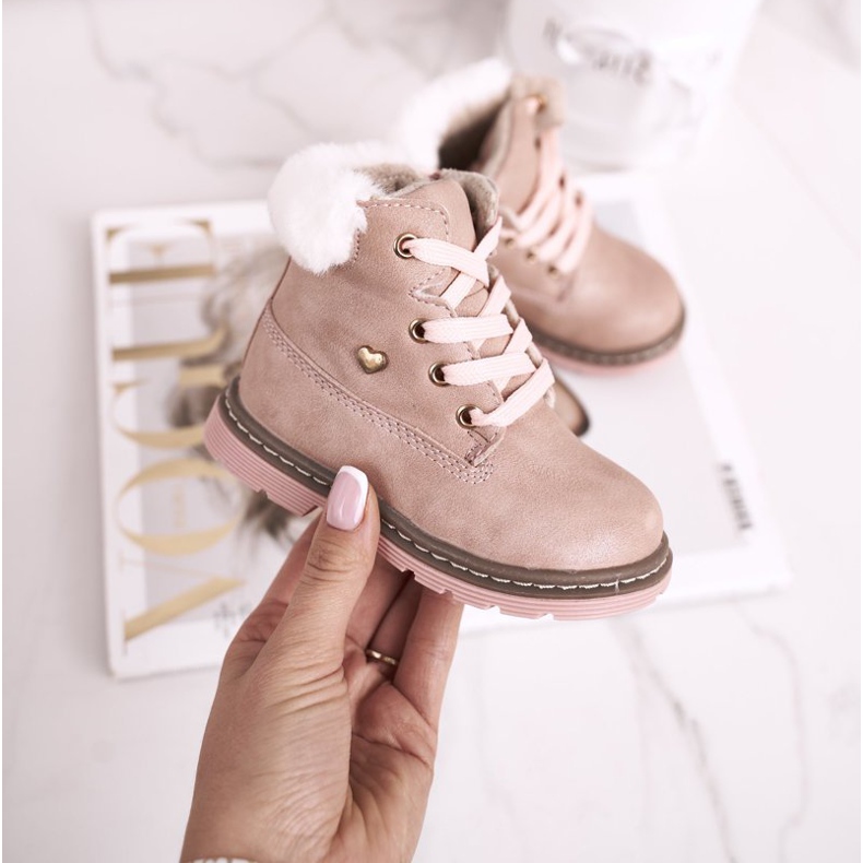 EVE Botas Niños Warm Trappers Rosa Maestro rosado 2