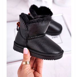 Apawwa Botas de nieve cálidas para niños Black June negro 2