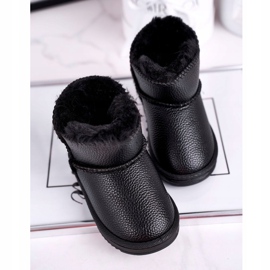 Apawwa Botas de nieve cálidas para niños Black June negro 4
