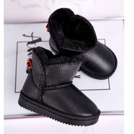 Apawwa Botas de nieve cálidas para niños Black June negro 5