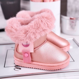 Apawwa Botas de nieve para niños Marella rosa cálido con pelo 1
