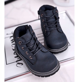 Apawwa Botas de montaña niño niño azul marino Moa 3