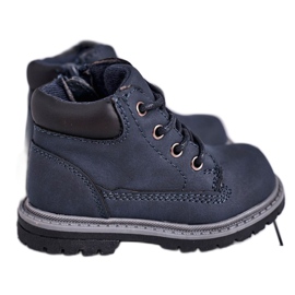 Apawwa Botas de montaña niño niño azul marino Moa 4