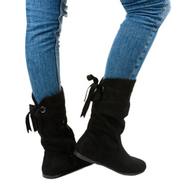 Botas de ante para mujer Russell boots negro 2