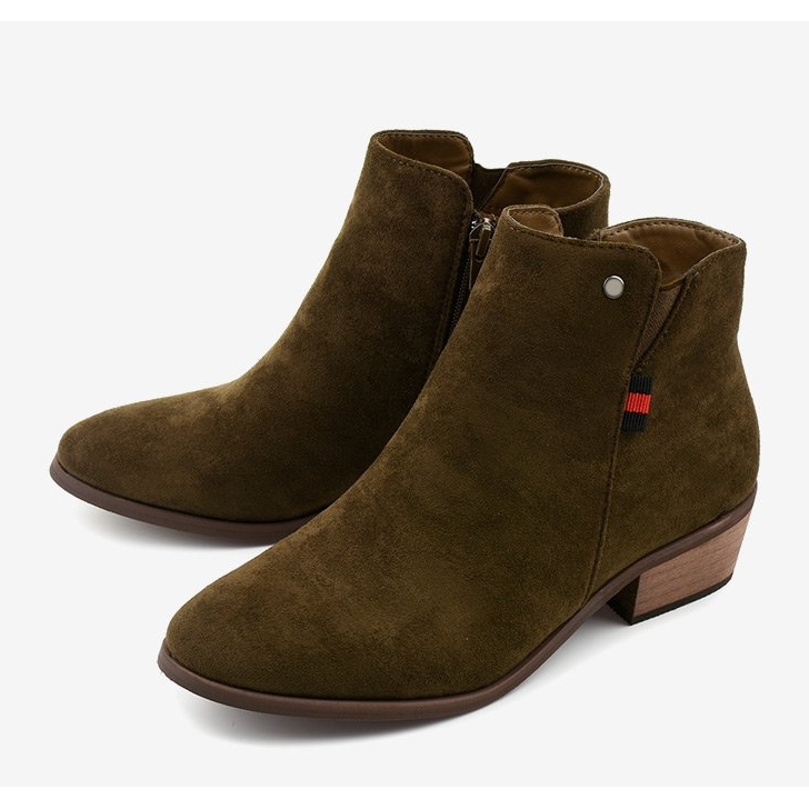 Botines planos marrones 20Y8039-6 marrón 2