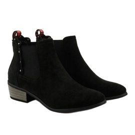 Botines planos negros de Nilanda 3