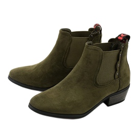 Botines planos verdes de Nilanda 3
