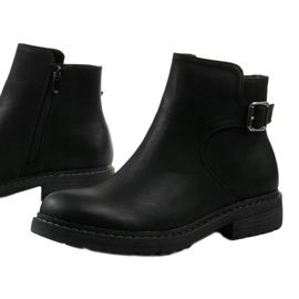 Botas Woodbreath planas negras con aislamiento negro 1