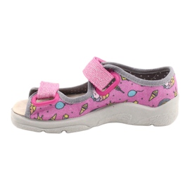 Calzado infantil befado 869X136 rosado multicolor 2