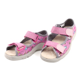 Calzado infantil befado 869X136 rosado multicolor 3