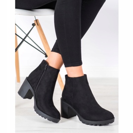 Laura Mode Botas casuales en un poste negro 2
