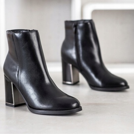 Goodin Botas de tacón alto con estilo negro 3