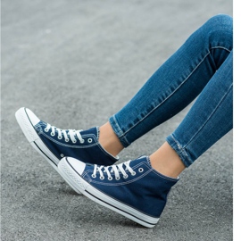 SHELOVET Zapatillas altas azul 1