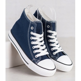 SHELOVET Zapatillas altas azul 3