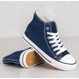 SHELOVET Zapatillas altas azul 4