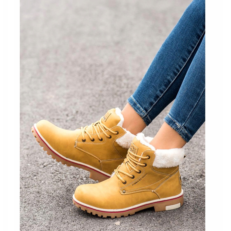 Arrigo Bello Calzado de trekking cálido amarillo 1