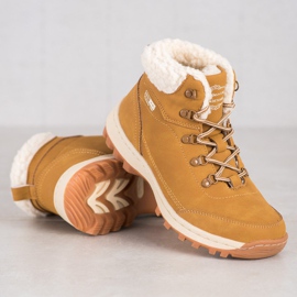 Ax Boxing Zapatos de trekking con piel de oveja amarillo 2