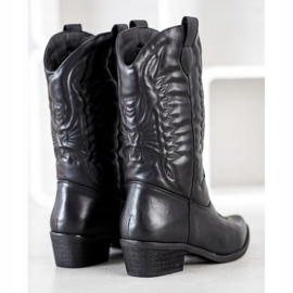 SDS Botas de vaquero negras negro 1