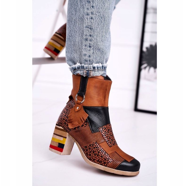 Botas de Piel Mujer Maciejka Rude 04635-29 marrón multicolor 1