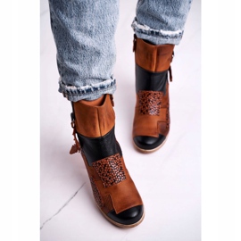 Botas de Piel Mujer Maciejka Rude 04635-29 marrón multicolor 3