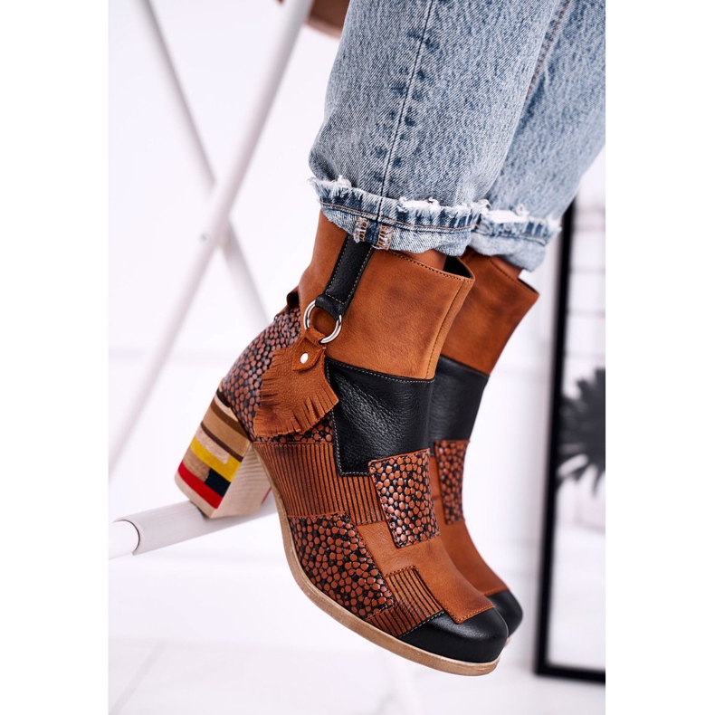 Botas de Piel Mujer Maciejka Rude 04635-29 marrón multicolor 2