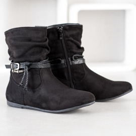 SHELOVET Botas de gamuza de moda negro 1