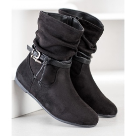 SHELOVET Botas de gamuza de moda negro 2