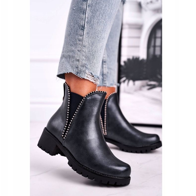 Botas de Mujer Warm Navy Blue Starry azul marino 1