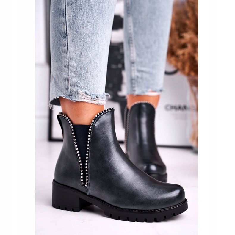 Botas de Mujer Warm Navy Blue Starry azul marino 2